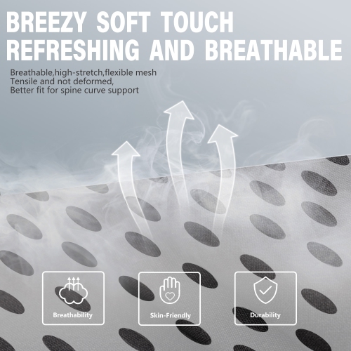 Dowinx High Back Gaming Chair for Adults Big and Tall, Office Chair Fabric with Pocket Spring Cushion, Ergonomic Computer Chair with Massage Lumbar