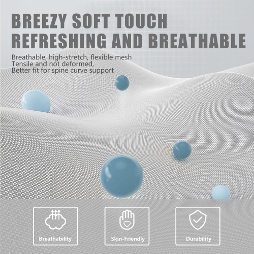 Dowinx High Back Gaming Chair for Adults Big and Tall, Office Chair Fabric with Pocket Spring Cushion, Ergonomic Computer Chair with Massage Lumbar