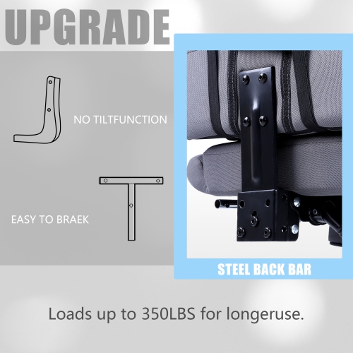 Dowinx High Back Gaming Chair for Adults Big and Tall, Office Chair Fabric with Pocket Spring Cushion, Ergonomic Computer Chair with Massage Lumbar