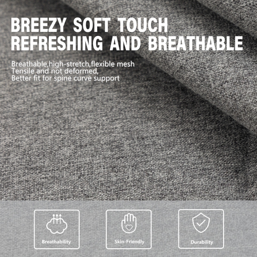 Dowinx High Back Gaming Chair for Adults Big and Tall, Office Chair Fabric with Pocket Spring Cushion, Ergonomic Computer Chair with Massage Lumbar