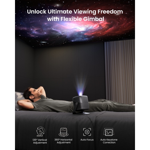 JMGO N1S Ultimate Triple Laser 4K Projector, 3300 ISO Lumens, Google TV, 300", Real-Time Auto Screen Fit, HDR10, Blu-ray 3D, Home Theater Projector