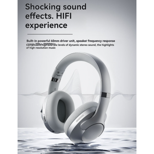 On-Ear Bluetooth Headphones with Active Noise Cancellation, High-Fidelity Stereo Sound, 40mm Drivers, Ultra-Lightweight Foldable - Comfortable Memory