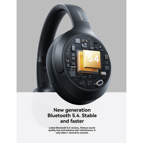 Comfortable Bluetooth headphones with soft ear cushions, active noise cancellation, 40mm dynamic sound and long-lasting battery life. Foldable and