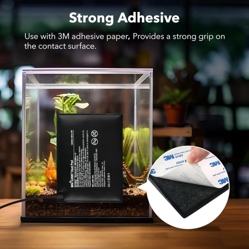 BN-LINK 6"x8" Reptile Heating Pad with Digital Thermostat – Under Tank Heater for Turtles, Lizards, Frogs, etc.