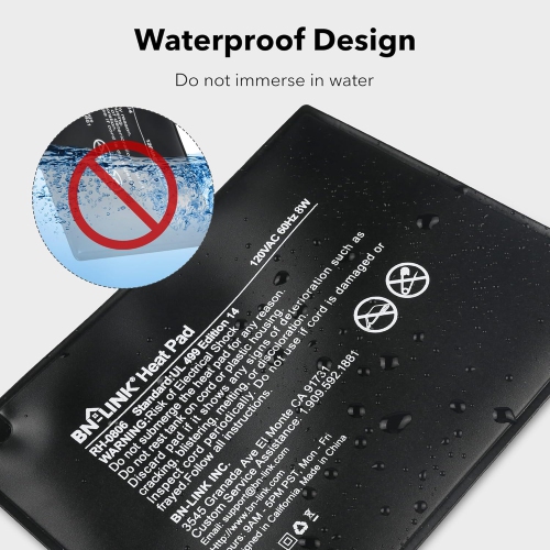 BN-LINK 6"x8" Reptile Heating Pad with Digital Thermostat – Under Tank Heater for Turtles, Lizards, Frogs, etc.