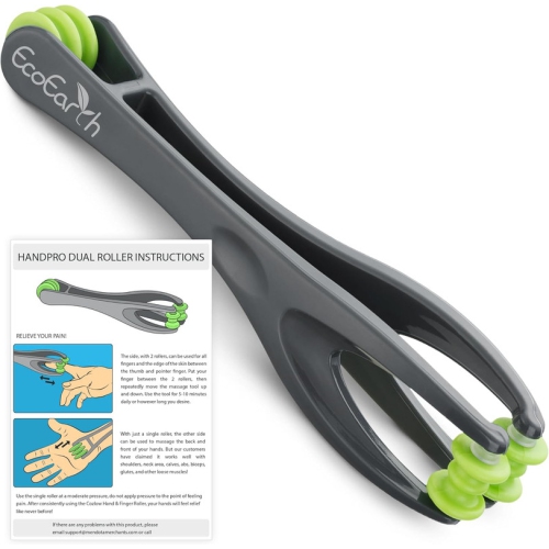 Dual‑Sided Finger Massager Roller – Portable Deep‑Tissue Acupressure Tool for Arthritis, Carpal Tunnel & Tendonitis Relief, Handheld ABS Massage