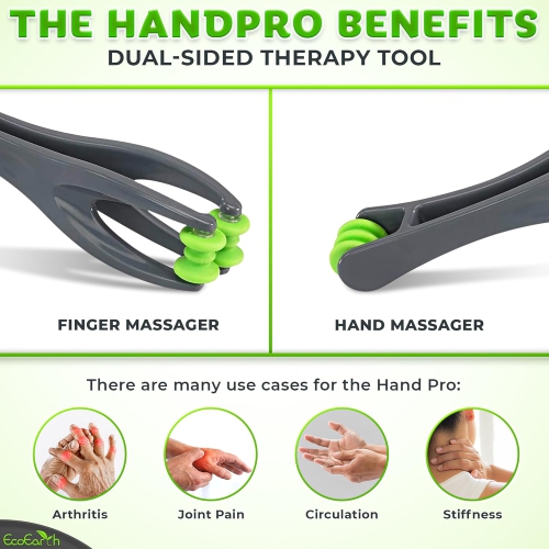 Dual‑Sided Finger Massager Roller – Portable Deep‑Tissue Acupressure Tool for Arthritis, Carpal Tunnel & Tendonitis Relief, Handheld ABS Massage