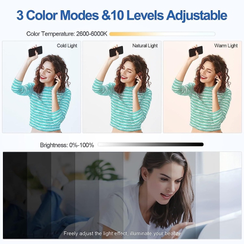 Mini lampe d'appoint rechargeable pour téléphone mobile pour prendre des photos Éclairage d'appoint DEL pour égoportraits