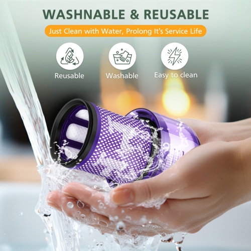 2 pièces de rechange de filtre pour aspirateur de série V12 de Dyson