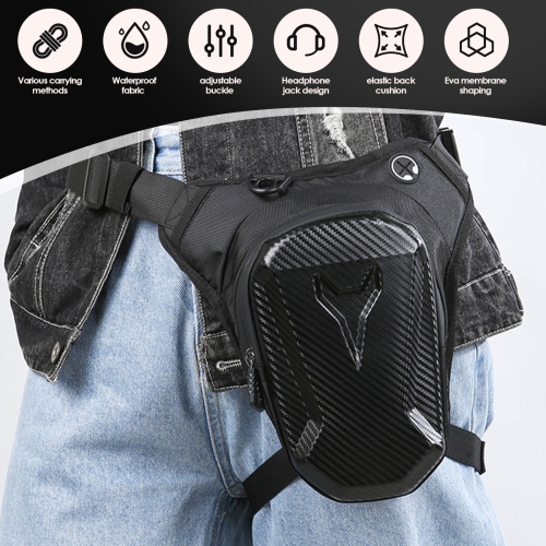 Motorcycle Leg Bag with Detachable Leg Strap, Cycling Crossbody Bag, Suitable for Cycling, Camping, Outdoor Travel