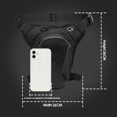 Motorcycle Leg Bag with Detachable Leg Strap, Cycling Crossbody Bag, Suitable for Cycling, Camping, Outdoor Travel