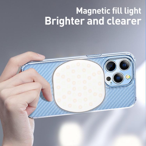 Multifunctional magnetic pocket fill light, magnetic fill light, LED video mobile phone fill light, atmosphere light camera pocket light - RGB light