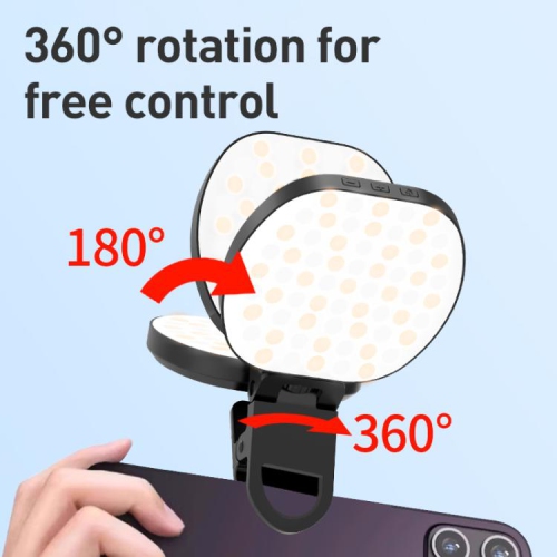 Multifunctional magnetic pocket fill light, magnetic fill light, LED video mobile phone fill light, atmosphere light camera pocket light - RGB light