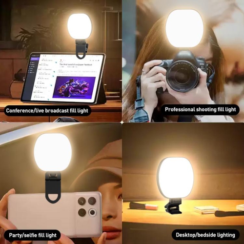 Multifunctional magnetic pocket fill light, magnetic fill light, LED video mobile phone fill light, atmosphere light camera pocket light - RGB light