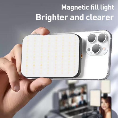 Lampe d'appoint magnétique LED | Lumière d'appoint à intensité réglable pour téléphone vidéo, Lumière d'ambiance en direct, Lampe de poche pour
