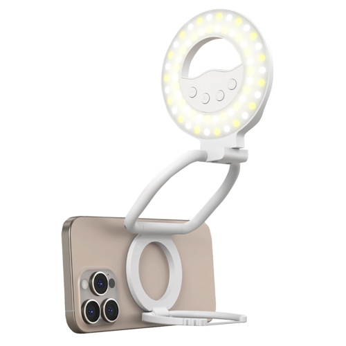 Lampe d'appoint magnétique chaude à trois couleurs, anneau lumineux LED rechargeable, lampe de caméra portative pour iPhone, lampe de photographie