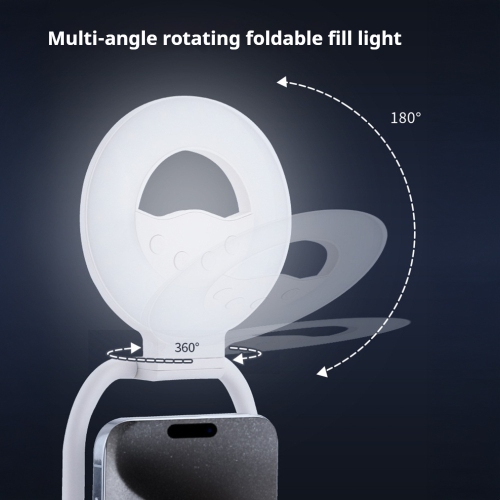 Lampe d'appoint magnétique chaude à trois couleurs, anneau lumineux LED rechargeable, lampe de caméra portative pour iPhone, lampe de photographie