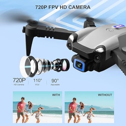 4DRC 4DV20 Mini Drone with Camera for Adults Kids,720P HD WIFI FPV Live Video,Foldable RC Quadcopter for Beginner Toys Gifts, Gesture Control