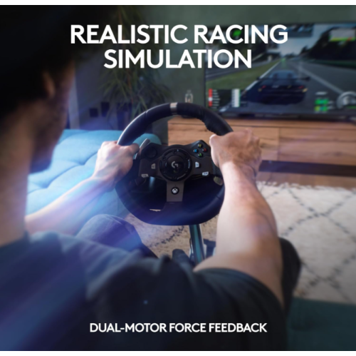 Logitech G920 Driving Force Racing Wheel and Floor Pedals for Xbox Series X|S, Xbox One, PC, Mac - Black