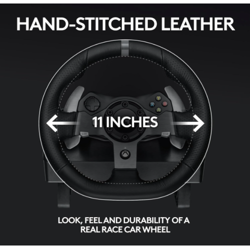 Logitech G920 Driving Force Racing Wheel and Floor Pedals for Xbox Series X|S, Xbox One, PC, Mac - Black