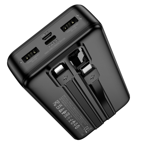 20000 mAh avec câble de recharge intégré, chargeur portable rapide 118 A