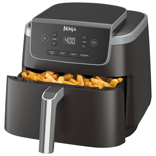 Refurbished Ninja Air Fryer Pro 4-in-1 - 4.7L (5QT) Capacity - Black AF141C