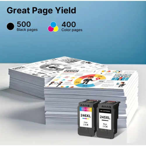 245XL 246XL Combo Pack Remanufactured Ink Cartridges Replacement For Canon 245XL 246XL PG-245XL CL246XL Ink Cartridges For Pixma TS3122 MG2522 TS3322