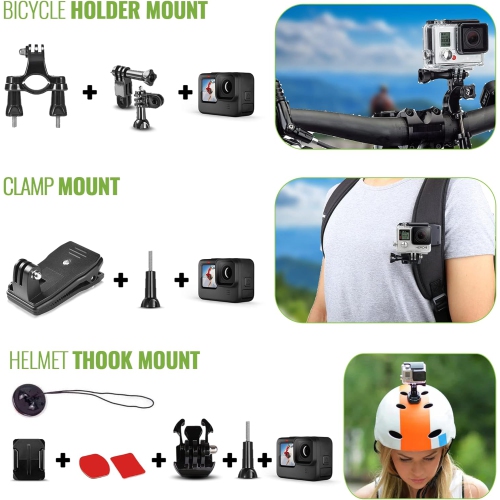 GoPro HERO13 – Caméra d'action étanche, carte 64&nbsp;Go et trousse de 50 accessoires