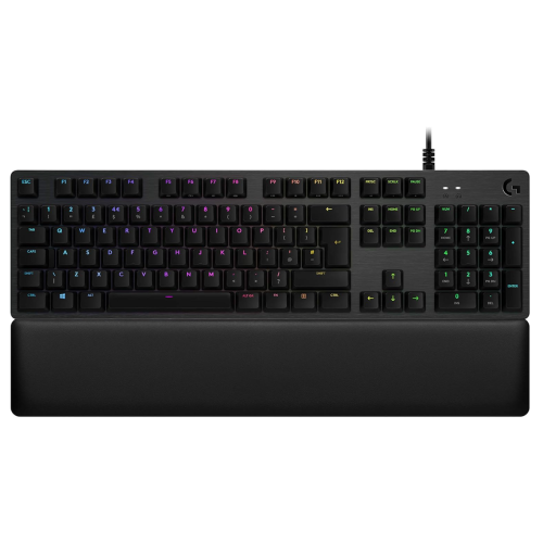 Logitech G513 Wired RGB Backlit Mechanical Gaming Keyboard with Romer-G Tactile Keyswitches - Carbon