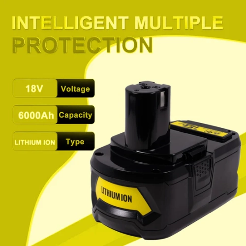 DR. BATTERY 18V 6Ah Ryobi Cordless Power Tools Battery for P102 P103 P104 P105 P107 P109 P190 P191 P122 ABP1803 BPP1820 1322401 1400672 130224007