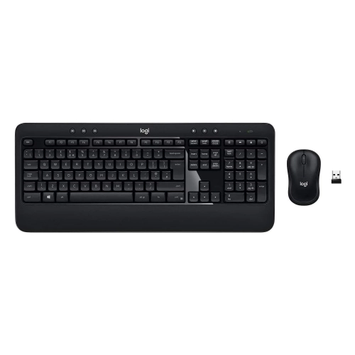 Refurbished Logitech MK540 Complete Wireless Combo 2 - K540e Advanced Wireless Keyboard & M220 Mouse + USB Nano Receiver - PC / MAC - Black
