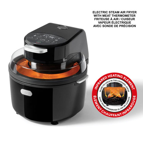 Heritage Infrared Steam Air Fryer - 4.3L/4.5Qt - Black