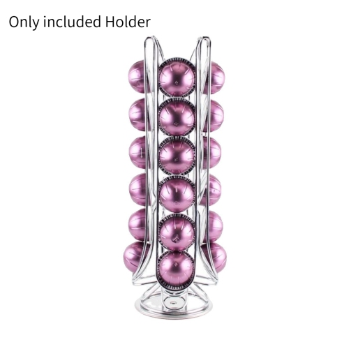 Support à capsules de café, compatible avec Vertuo, non vendu ou créé par Vertuo, capacité maximale de 24 dosettes, support rotatif pour dosettes de