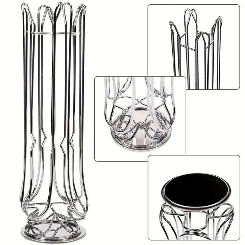 Support à capsules de café, compatible avec Vertuo, non vendu ou créé par Vertuo, capacité maximale de 24 dosettes, support rotatif pour dosettes de