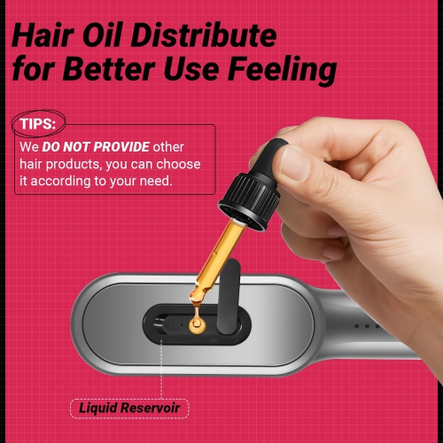 Peigne de croissance des cheveux - Red Light Therapy Electric Massage Peb Anti-Hair Loss Head Massage Brush pour Femme et Homme Soin du cuir chevelu