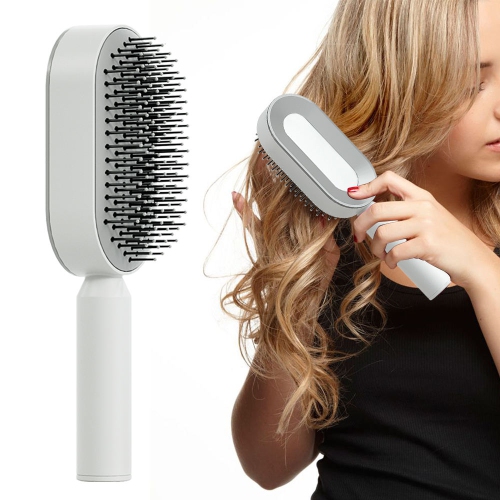 Brosse à cheveux autonettoyante, brosses à cheveux 3D Air Cushion pour femmes, peignes de massage Airbag pour femmes, brosse à cheveux pour cheveux