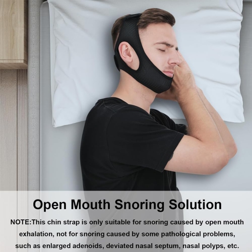 Anti Snore Chin Strap - Breathable Chin Strap Snoring Solution, Effectively Reduce Snoring,Chin Strap for Sleeping