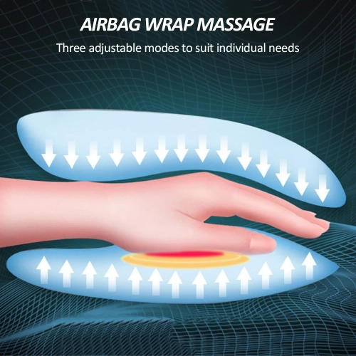 Appareil de massage chauffant intelligent sans fil pour les doigts et les articulations avec compression de la chaleur pour soulager la douleur