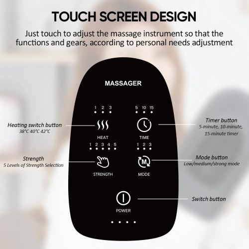 Appareil de massage chauffant intelligent sans fil pour les doigts et les articulations avec compression de la chaleur pour soulager la douleur