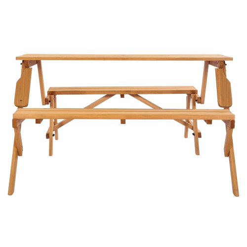 &nbsp;&nbsp;&nbsp;&nbsp;Table de pique-nique transformable 2-en-1 VEVOR,&nbsp;&nbsp;&nbsp;&nbsp;&nbsp;&nbsp;ensemble table et banc en