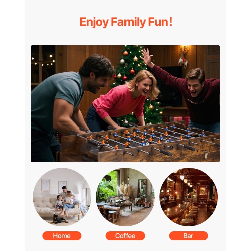 VEVOR 3-in-1 Combo Game Table Set,54" Air Hockey Table, Multi Combination Table with Air Hockey, Ping Pong,Foosball,Pushers & Pucks, Air Powered