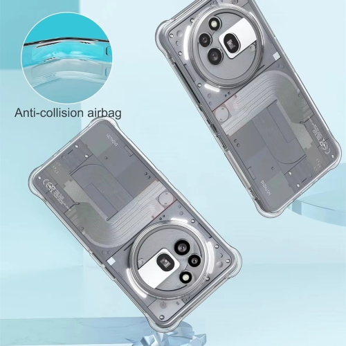 Luxury Noble Shockproof Soft Transparent Case For Nothing phone 3A Bumper Clear Case Cover - Clear