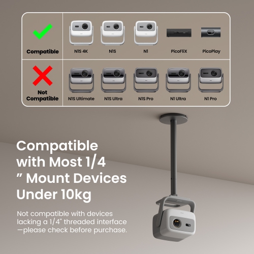 JMGO – Support de plafond pour support de projecteur pour N1S Ultimate/Infinity