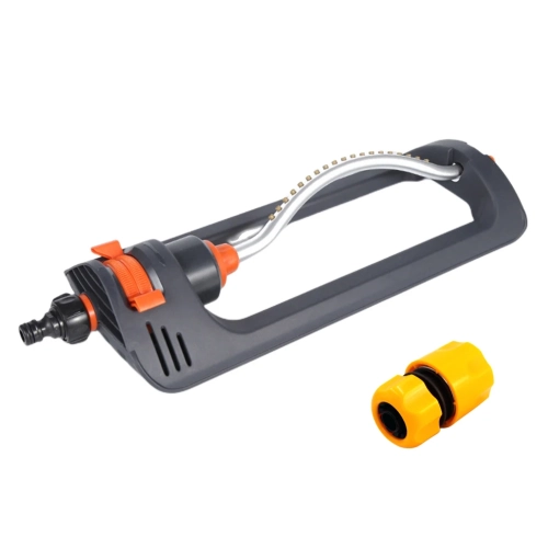 Lawn Sprinkler, 19-Hole Brass Nozzle Oscillating Sprinkler, Garden Tool for Large Lawn Yard and Garden Gass