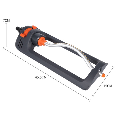 Lawn Sprinkler, 19-Hole Brass Nozzle Oscillating Sprinkler, Garden Tool for Large Lawn Yard and Garden Gass