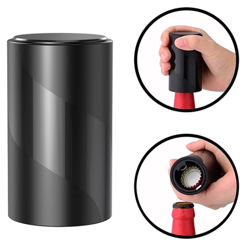 Push Down Bottle Opener, Automatic Beer Bottle Openers, Stainless Steel Instant-no-Cap Mover, Funny Kitchen Gadgets, Beer Bar Accessories Gifts for