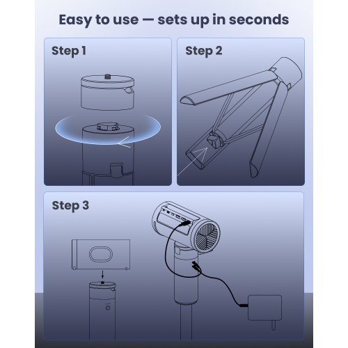 Support pour chargeur portable 20000 mAh de JMGO pour N1S NANO/Picoflix/PicoPlay+