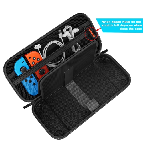 Switch Carrying Case Compatible with Nintendo Switch/Switch OLED, with 20 Games Cartridges Protective Hard Shell Travel Carrying Case Pouch for