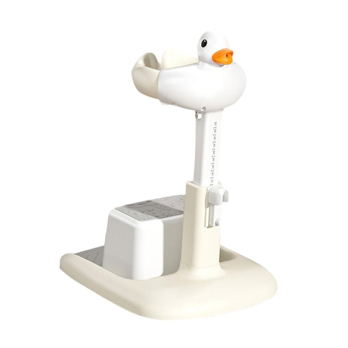 Baby Bath Support - Bathtub Support - Non-Slip Foot Support Adjustable Height for Toddlers Babies Sitting in the Shower Khaki