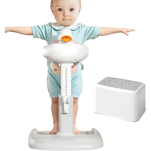 Baby Bath Support - Bathtub Support - Non-Slip Foot Support Adjustable Height for Toddlers Babies Sitting in the Shower grey white